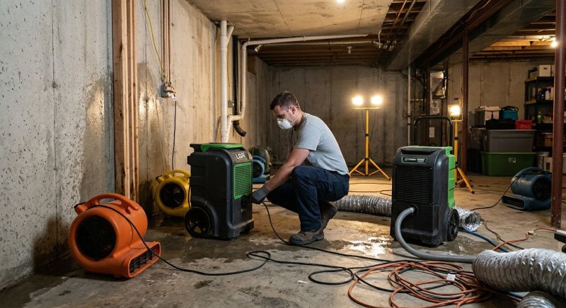 Basement Drying in Chandler, AZ