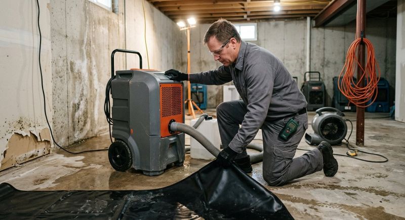 Basement Drying in Mesa, AZ