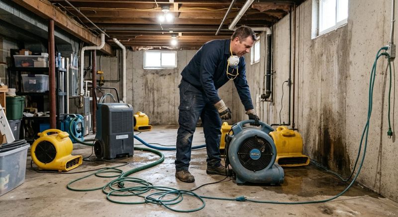 Basement Drying in Gilbert, AZ