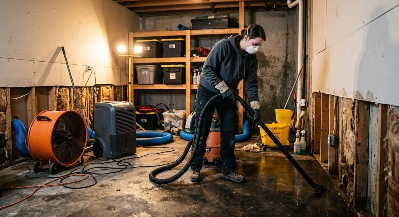 Basement Water Mitigation in Scottsdale, AZ