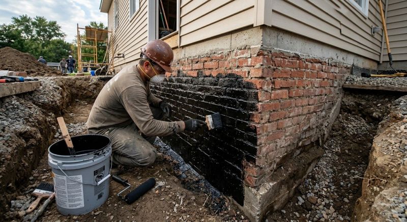 Brick Foundation Sealing in Fredericksburg, VA