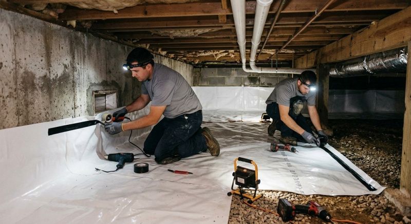 Crawlspace Waterproofing in Fredericksburg, VA