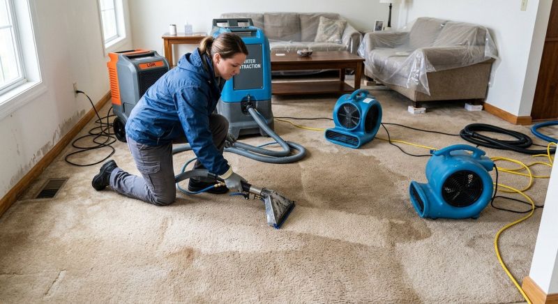 Wet Carpet Drying in Scottsdale, AZ