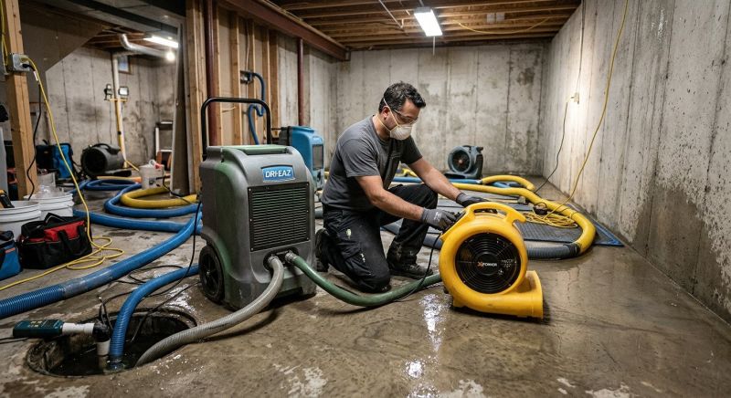 Basement Drying in Mesa, AZ
