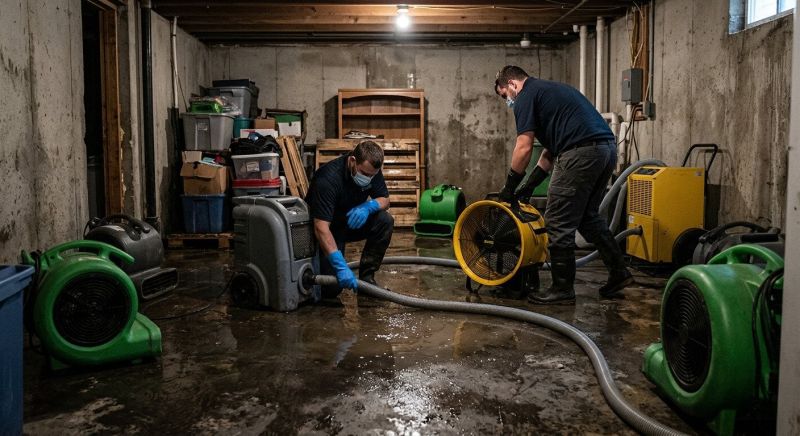 Basement Water Cleanup in Scottsdale, AZ