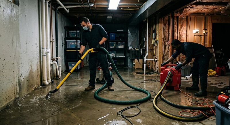 Basement Water Extraction in Mesa, AZ