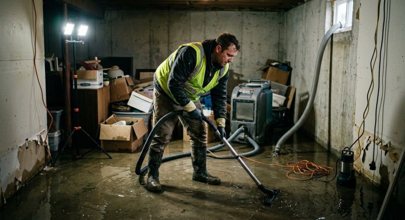 Basement Water Mitigation in Scottsdale, AZ