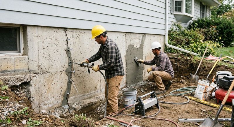 Cracked Foundation Repair in Columbus, OH