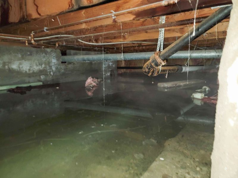 Crawl Space Waterproofing Application
