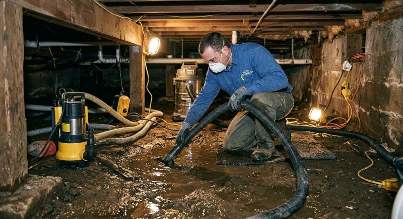 Crawlspace Water Cleanup in Mesa, AZ