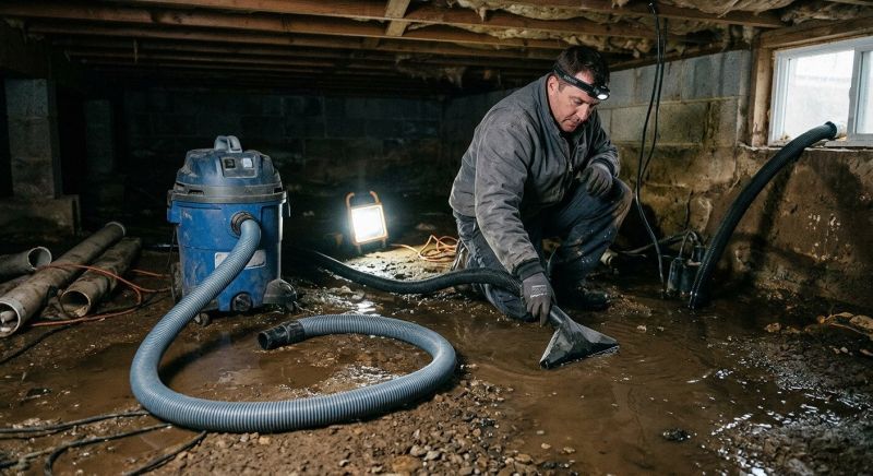 Crawlspace Water Cleanup in Mesa, AZ