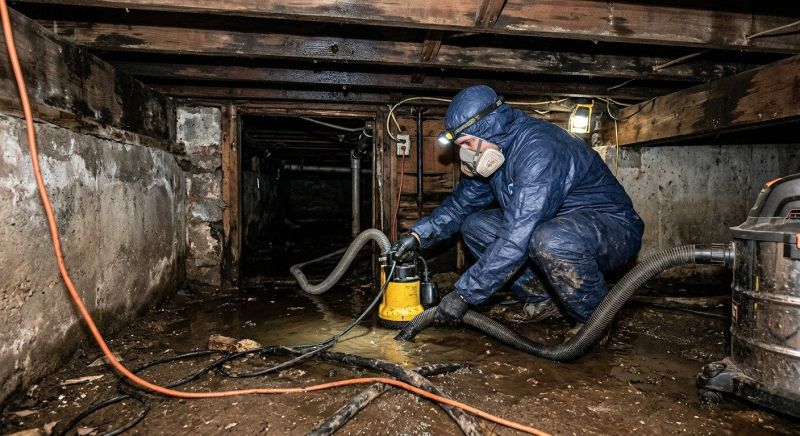 Crawlspace Water Restoration in Gilbert, AZ