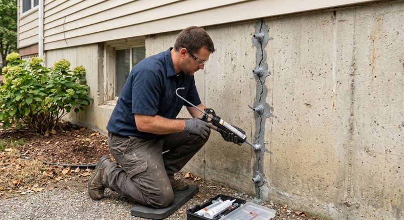 Foundation Crack Sealing in Columbus, OH