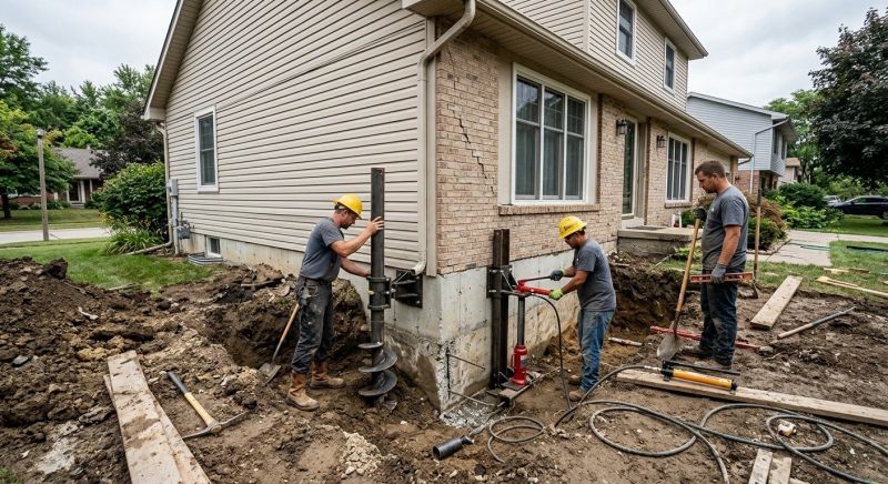Foundation Settlement Repair in Columbus, OH
