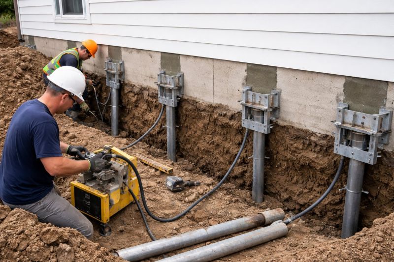 Helical Piers Installation in Columbus, OH