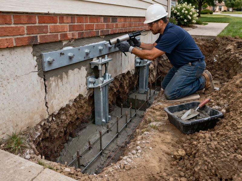 Sinking Foundation Repair in Tampa, FL