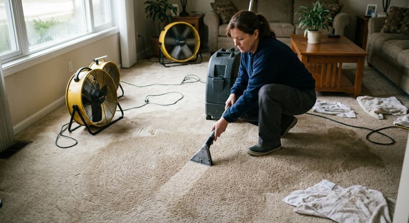 Wet Carpet Drying in Gilbert, AZ